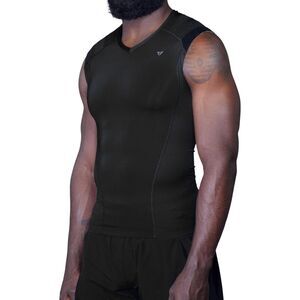 IntelliSkin Men's Foundation Pro Posture Muscle Compression Tank Black XXL